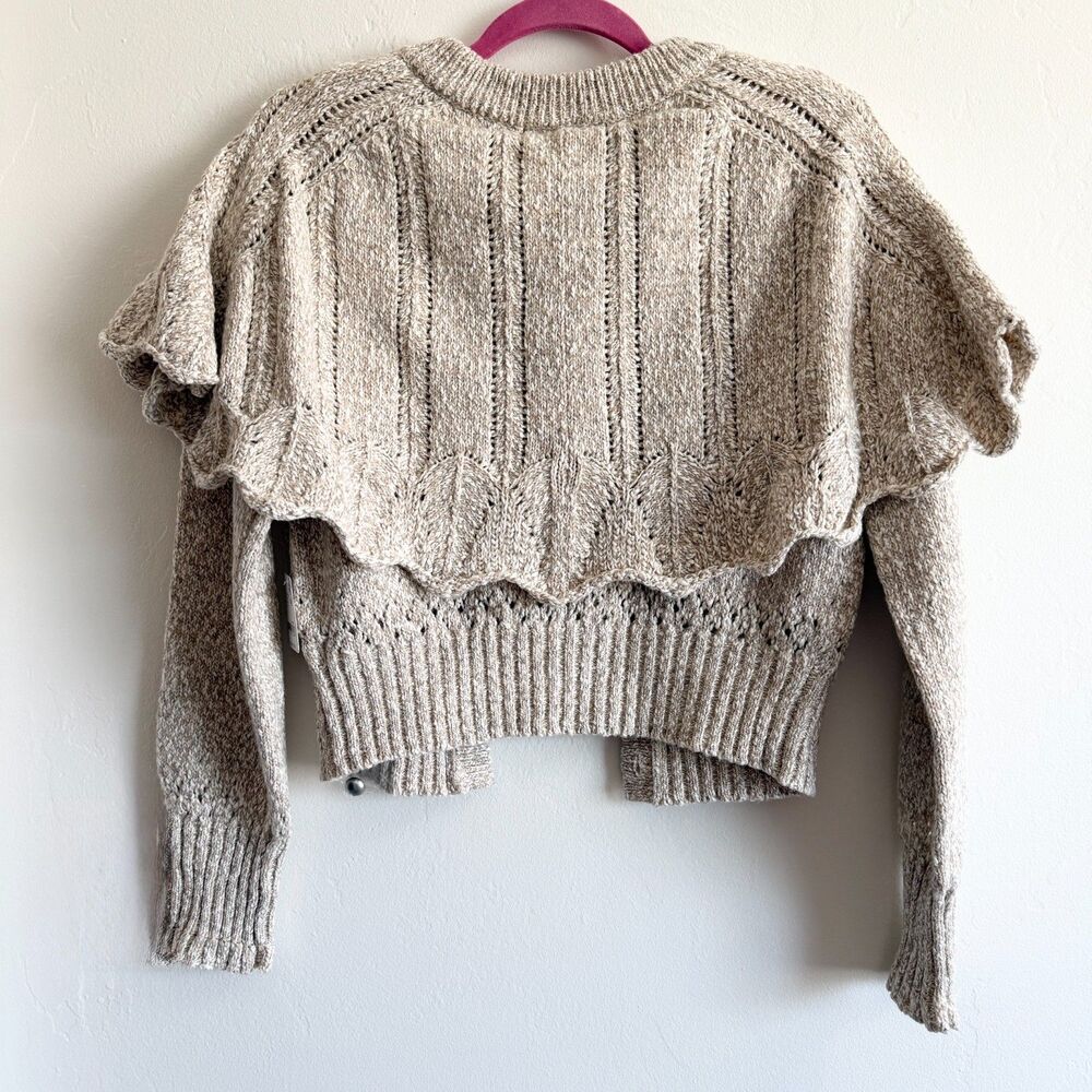 NWT Free People Bali Cape May Sweater in Natural Combo Size Small - Picture 4 of 10